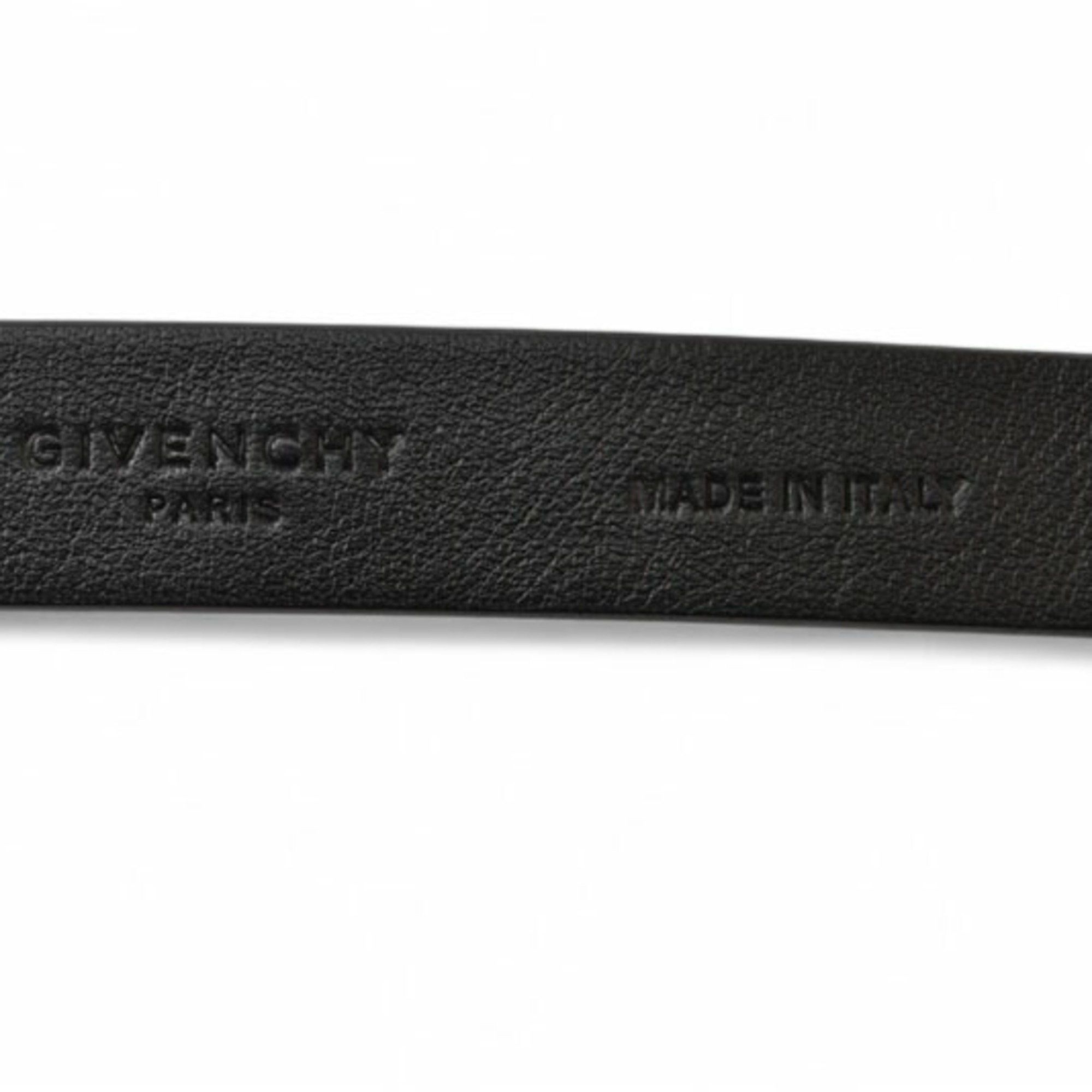 Givenchy Givenchy Belt GIVENCHY Studded Double Leather Black Unisex Men Women Genuine Size ONE SIZE - 5 Thumbnail