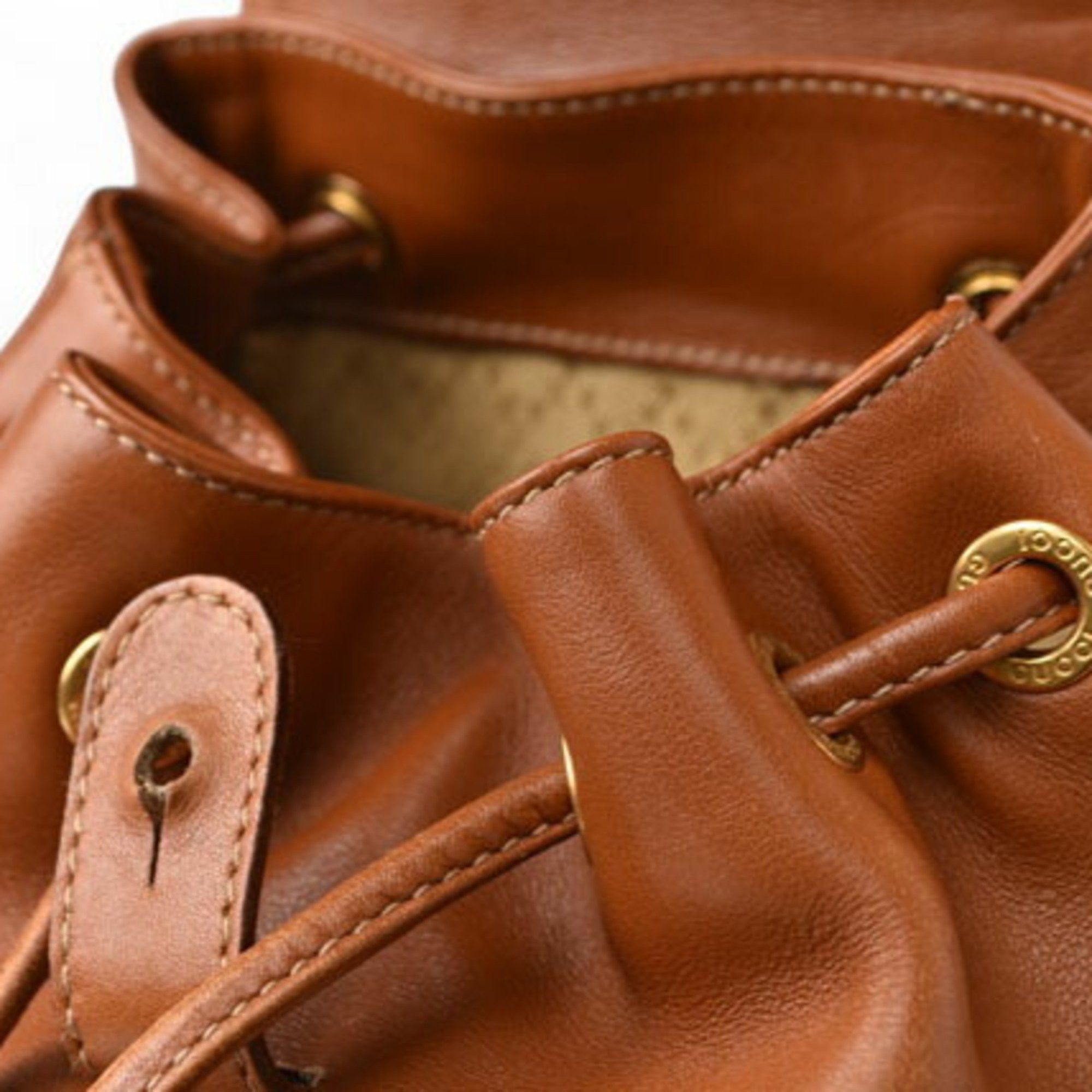 Gucci Gucci Mini Backpack Bamboo/Backpack GUCCI Bag Leather Brown Size ONE SIZE - 9 Thumbnail
