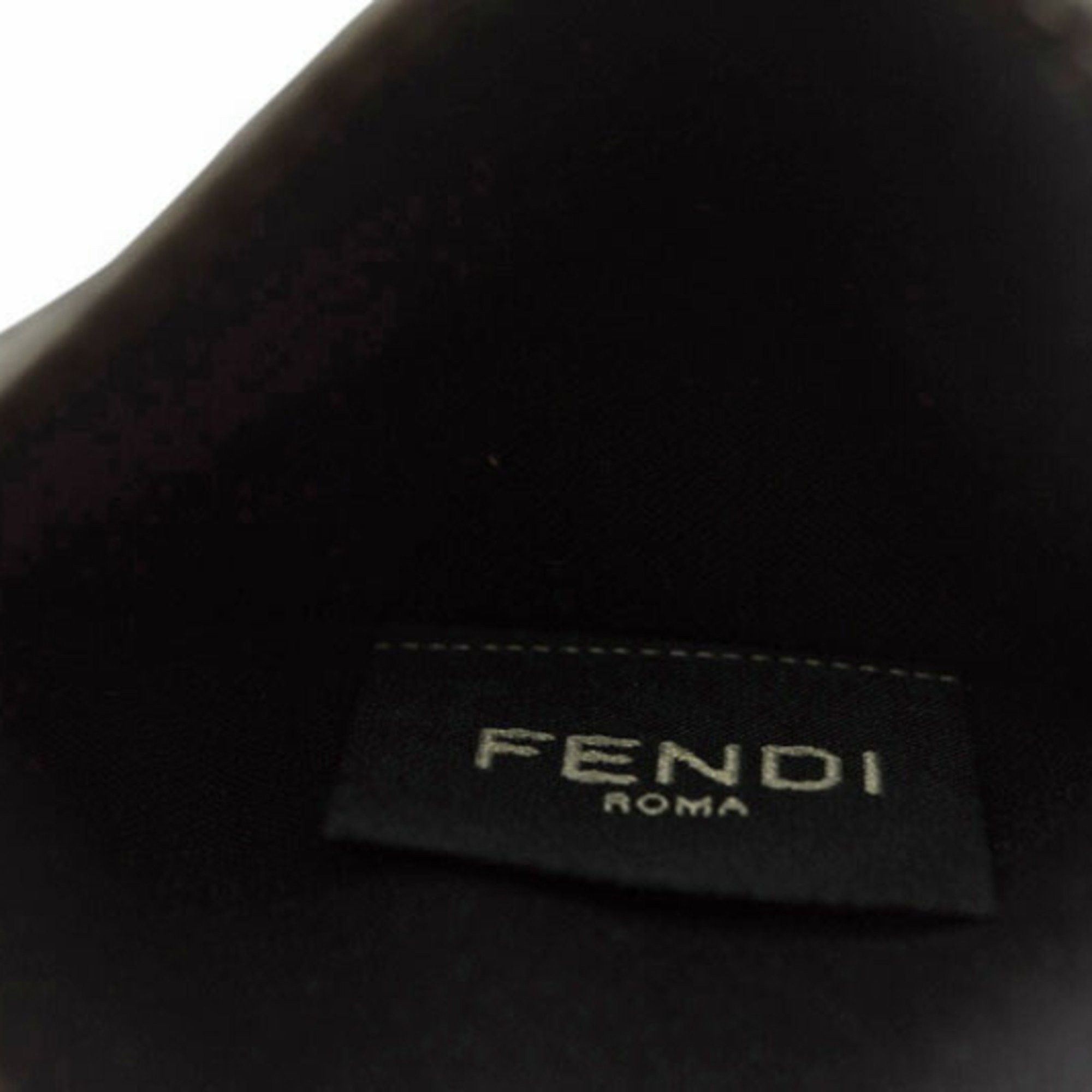 Fendi FENDI Card Case/Business Holder Leather FF Baguette Motif Metallic Grey 7M0164 Size ONE SIZE - 7 Thumbnail