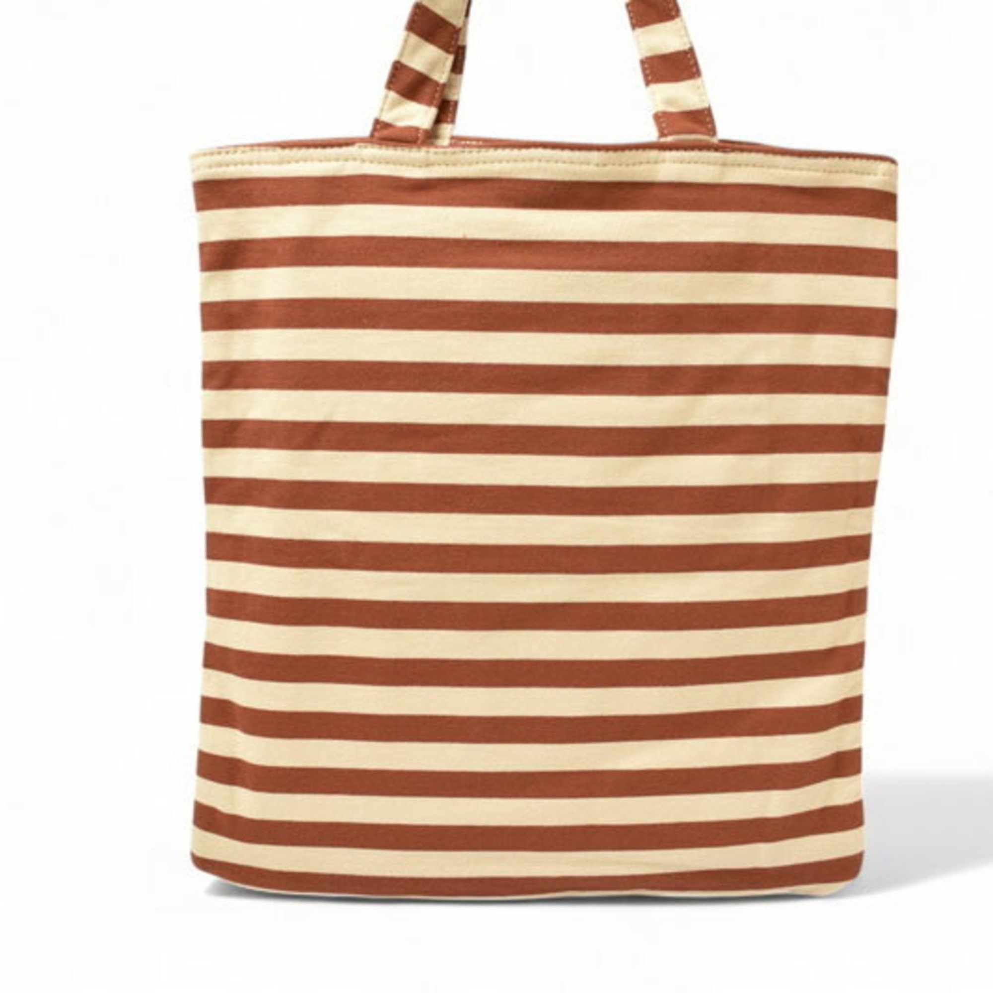 Marc by Marc Jacobs Marc by Marc Jacobs MARC BY JACOBS Tote Bag Cotton/Stripe Brown/White M381429 Size ONE SIZE - 4 Thumbnail