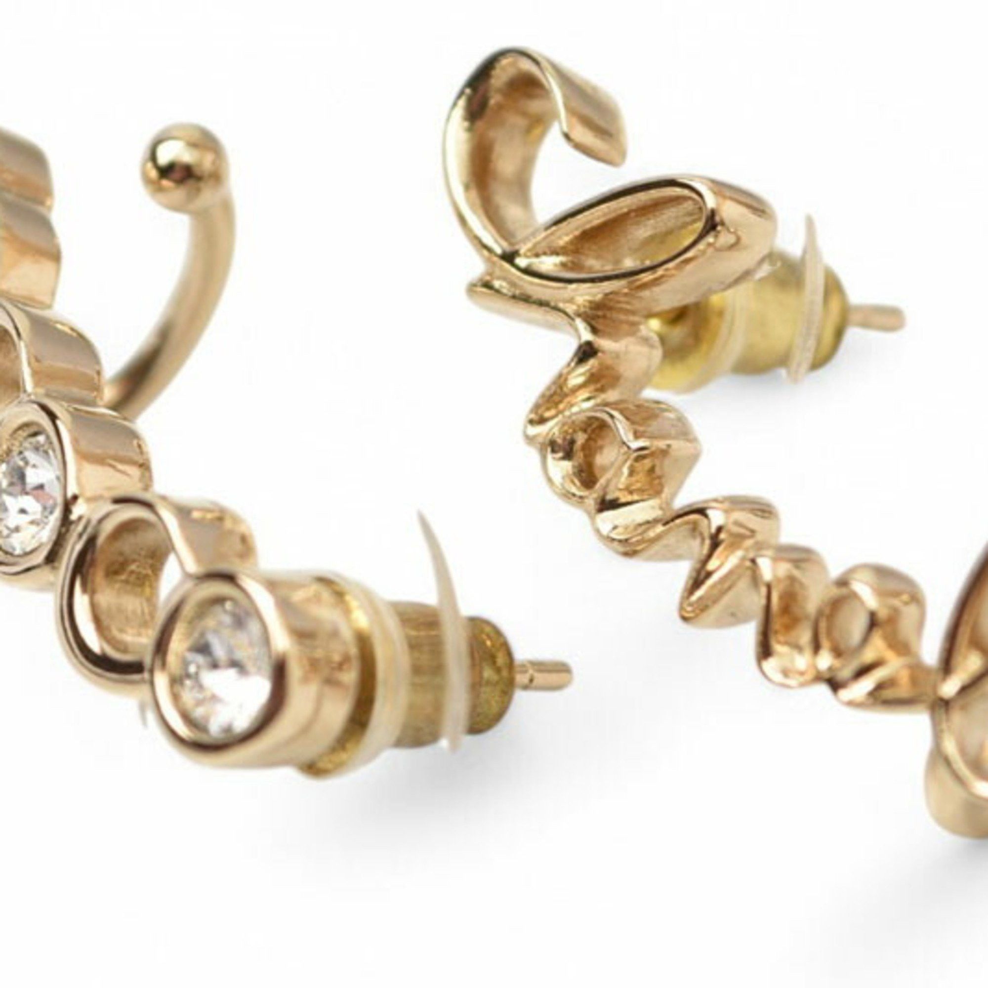 Chanel CHANEL COCO Earrings/Rhinestone Gold A22 Size ONE SIZE - 3 Thumbnail