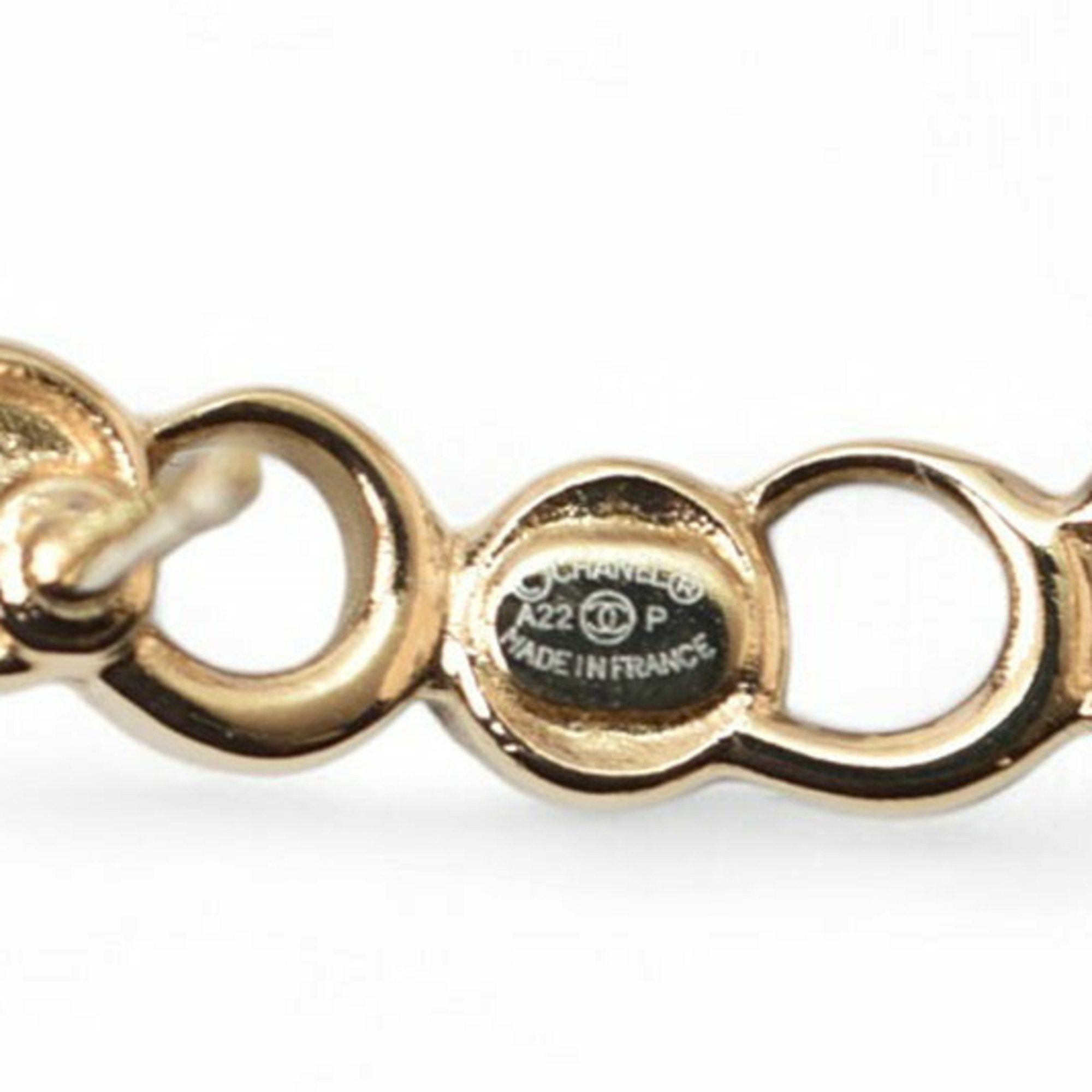 Chanel CHANEL COCO Earrings/Rhinestone Gold A22 Size ONE SIZE - 4 Thumbnail