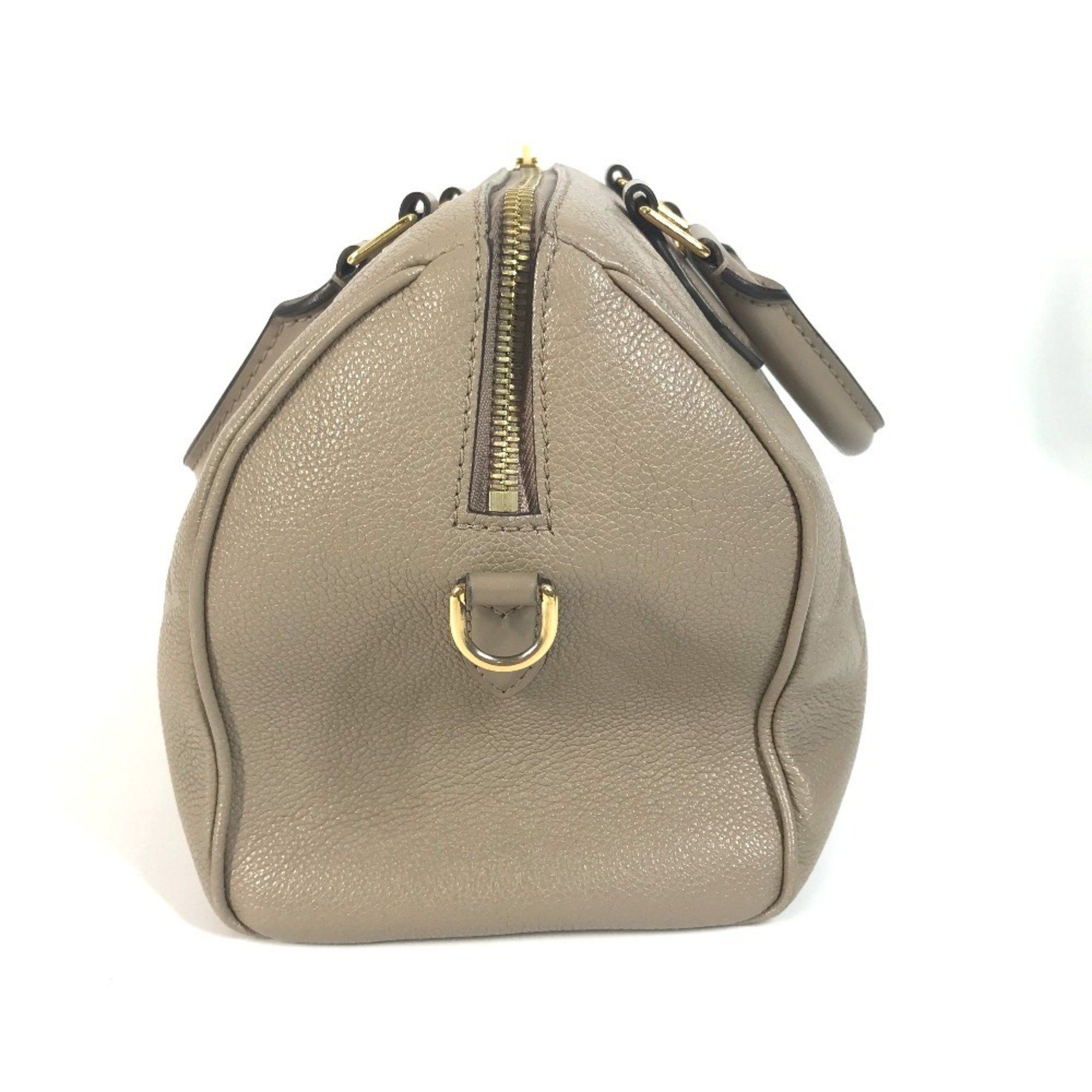 LOUIS VUITTON M59273 Monogram Empreinte Speedy Bandouliere 25 Bag Mini Boston Shoulder 2WAY Handbag Women's Tourterelle Beige