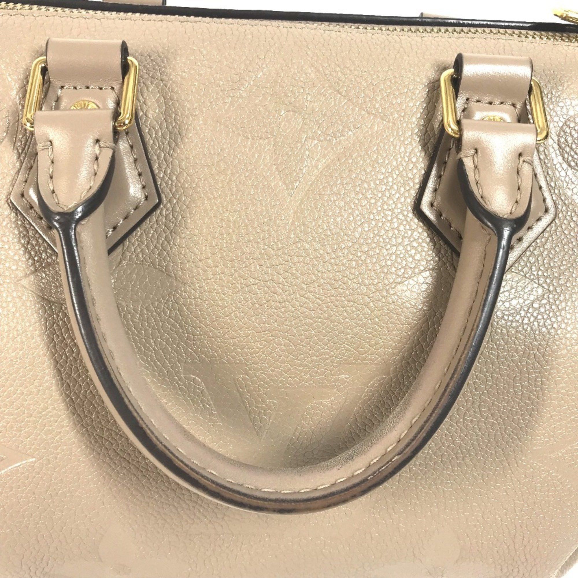 LOUIS VUITTON M59273 Monogram Empreinte Speedy Bandouliere 25 Bag Mini Boston Shoulder 2WAY Handbag Women's Tourterelle Beige