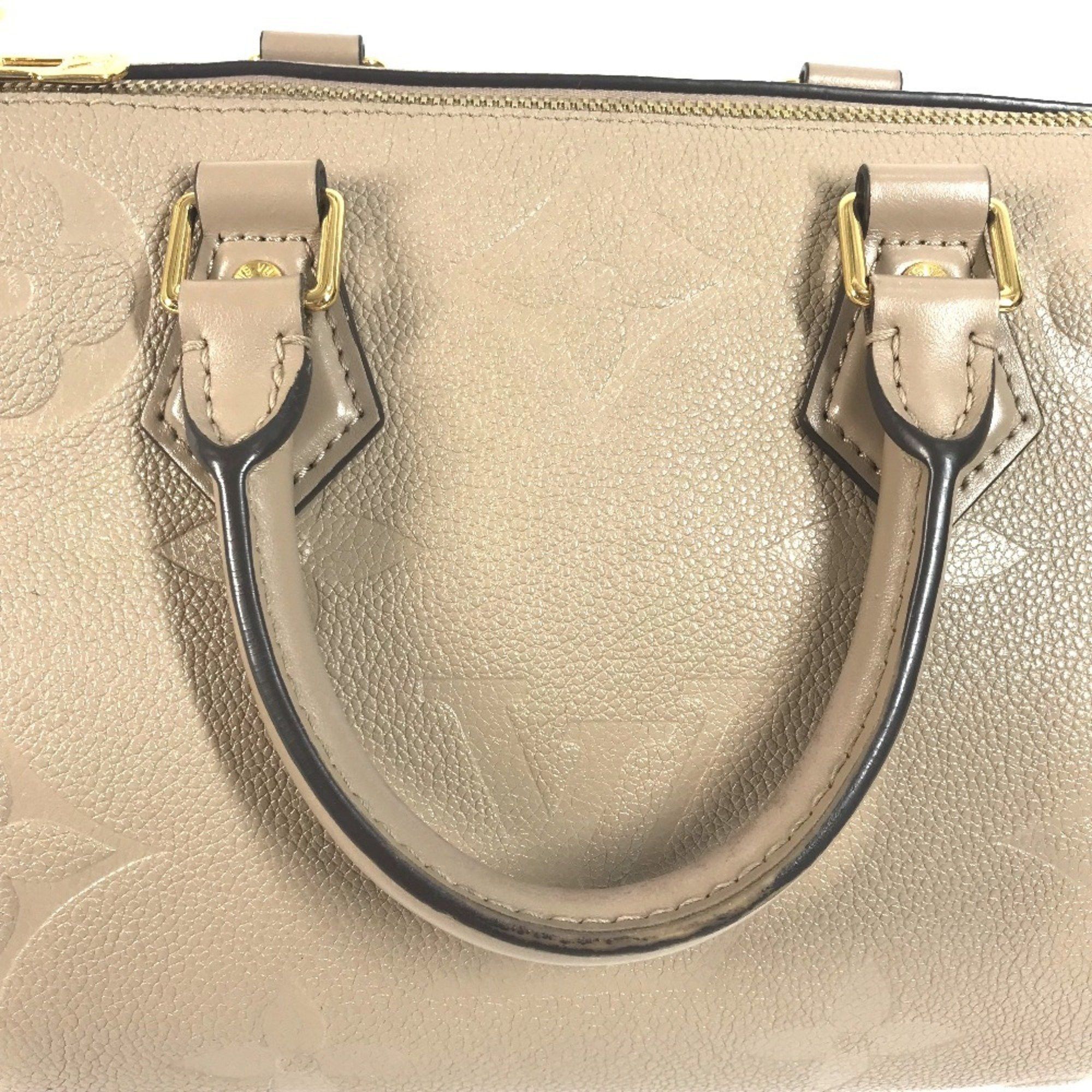 LOUIS VUITTON M59273 Monogram Empreinte Speedy Bandouliere 25 Bag Mini Boston Shoulder 2WAY Handbag Women's Tourterelle Beige