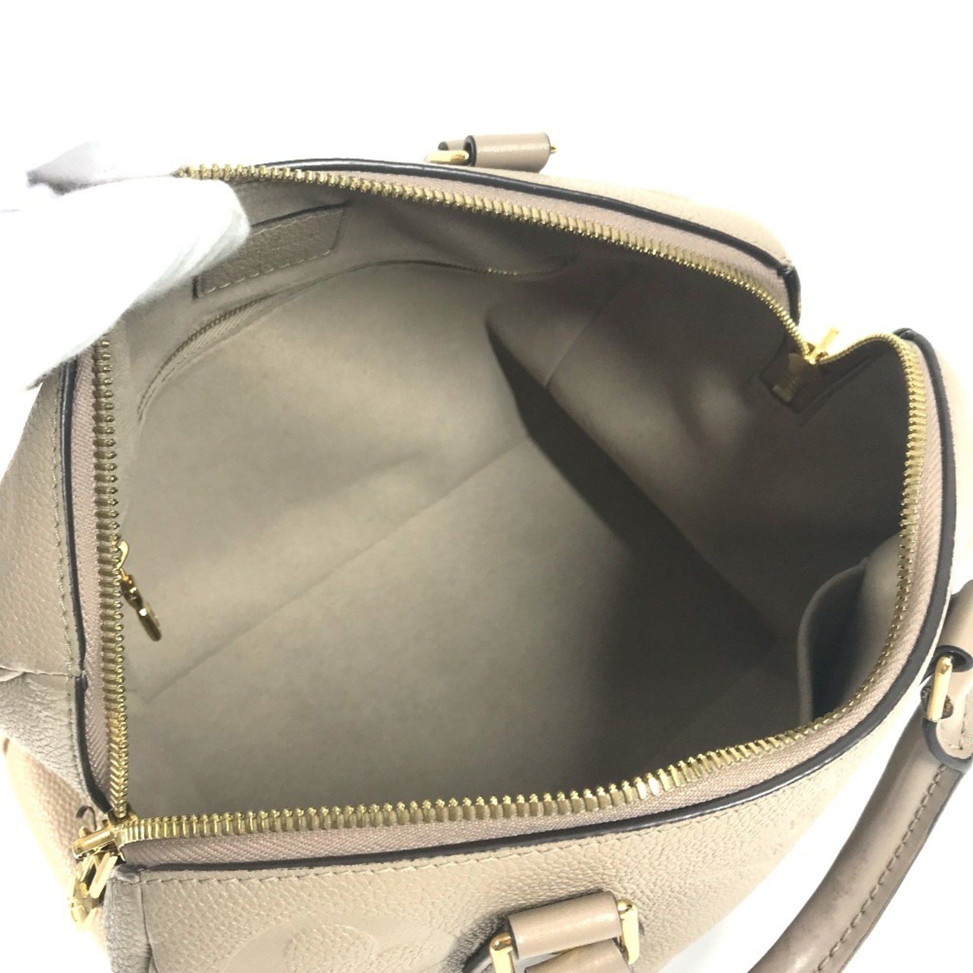 LOUIS VUITTON M59273 Monogram Empreinte Speedy Bandouliere 25 Bag Mini Boston Shoulder 2WAY Handbag Women's Tourterelle Beige