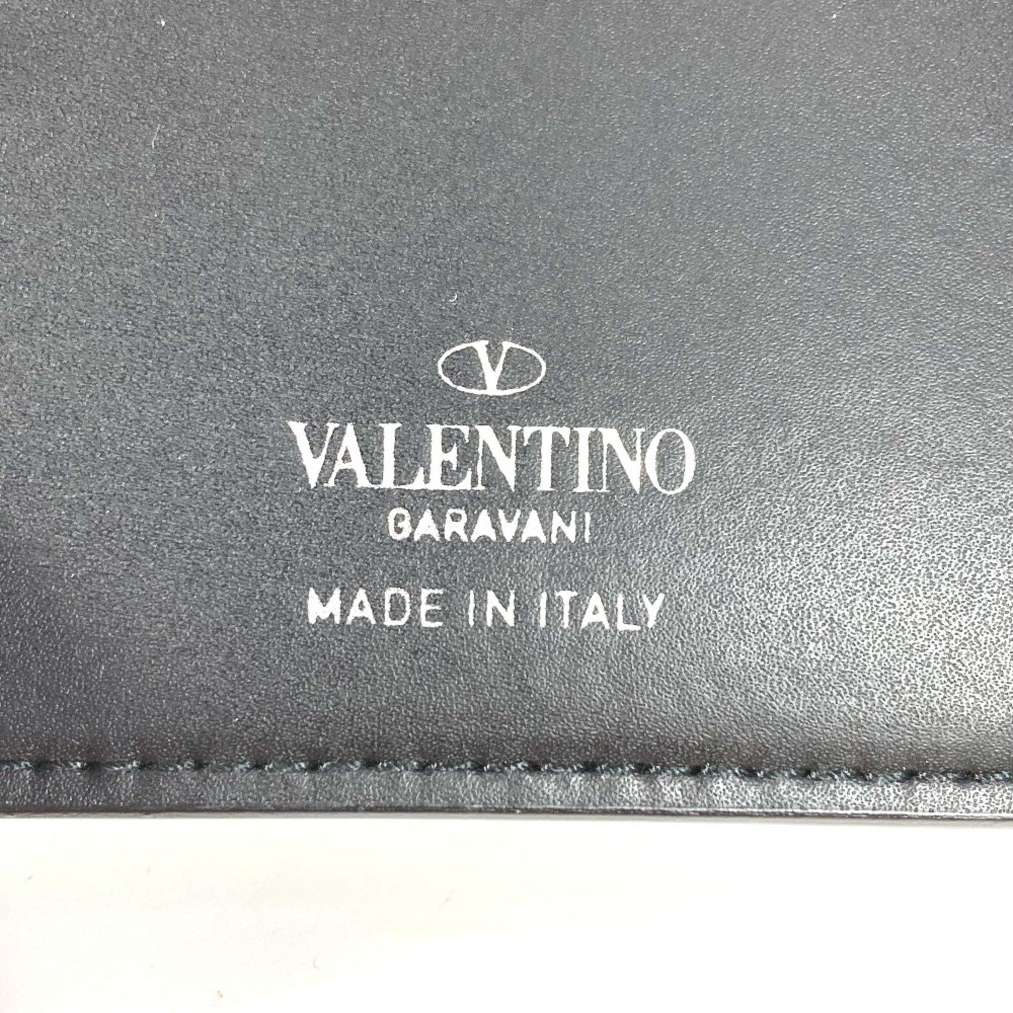 Valentino VALENTINO VLTN logo neck wallet, coin purse, strap included, bi-fold leather, women's, black Size ONE SIZE - 7 Thumbnail