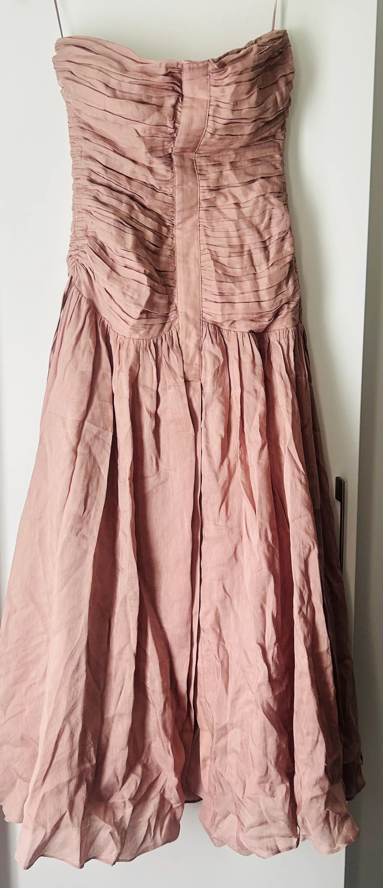 Reiss Reiss Reiss Ryder Viscose Linne Ruched Maxiklänning Dress Size XXS / US 00 / IT 34 - 6 Thumbnail