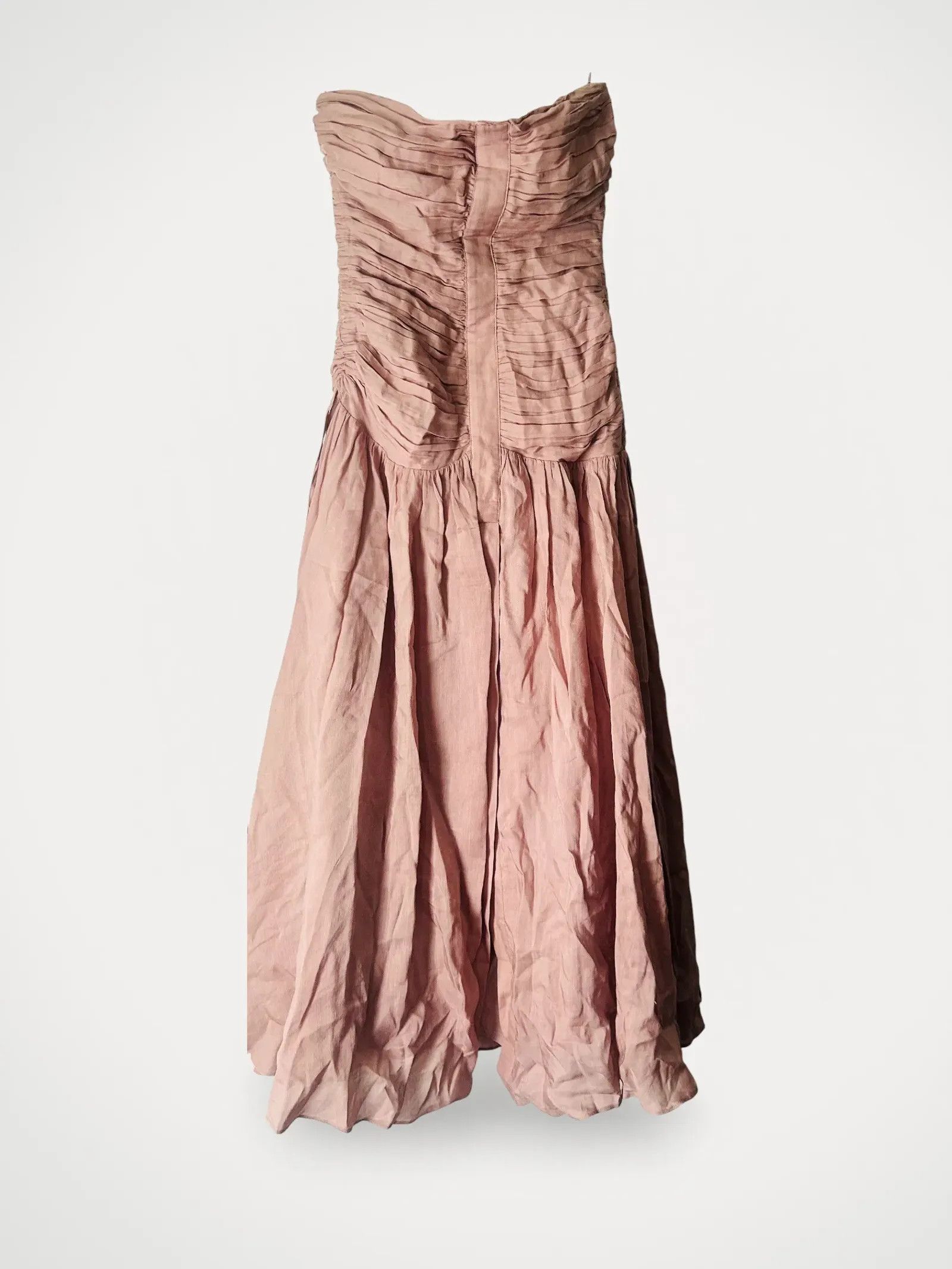 Reiss Reiss Reiss Ryder Viscose Linne Ruched Maxiklänning Dress Size XXS / US 00 / IT 34 - 2 Thumbnail