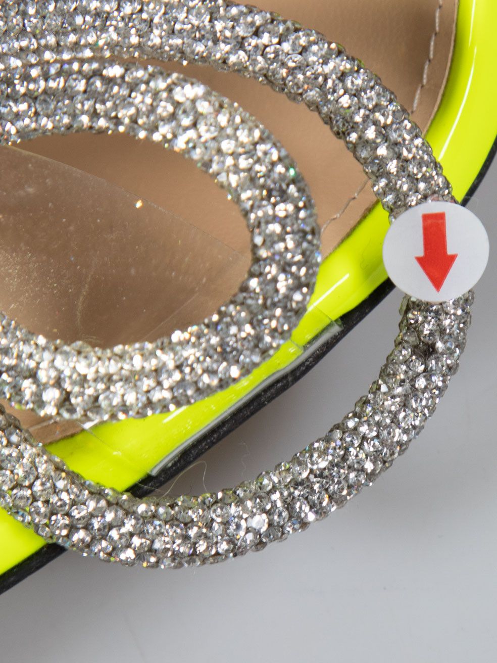 MACH & MACH Yellow Patent Double Bow Sandals Size US 7 / IT 37 - 7 Thumbnail