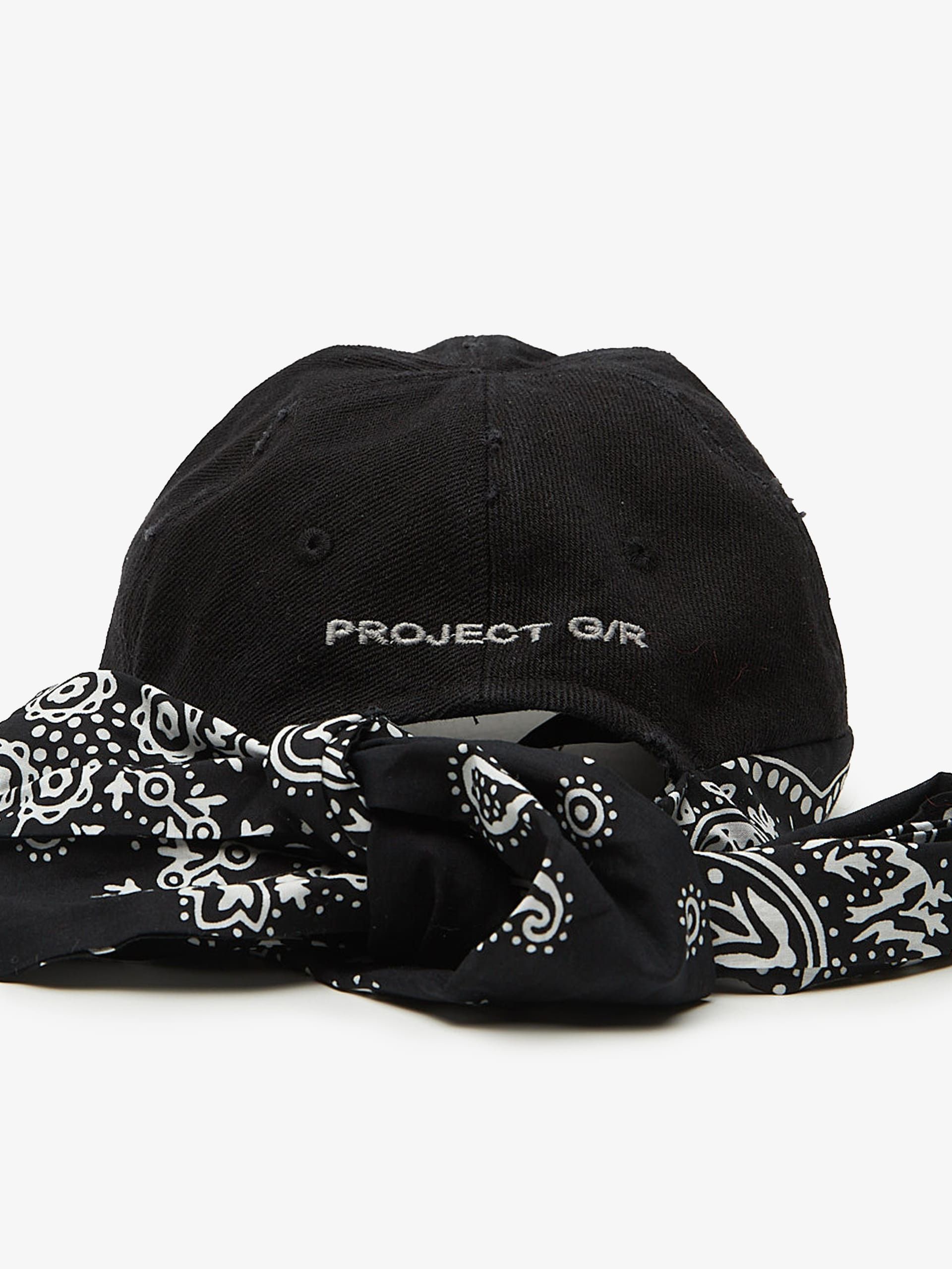 PROJECT G/R Black Bandana Layered Cap Size ONE SIZE - 3 Thumbnail