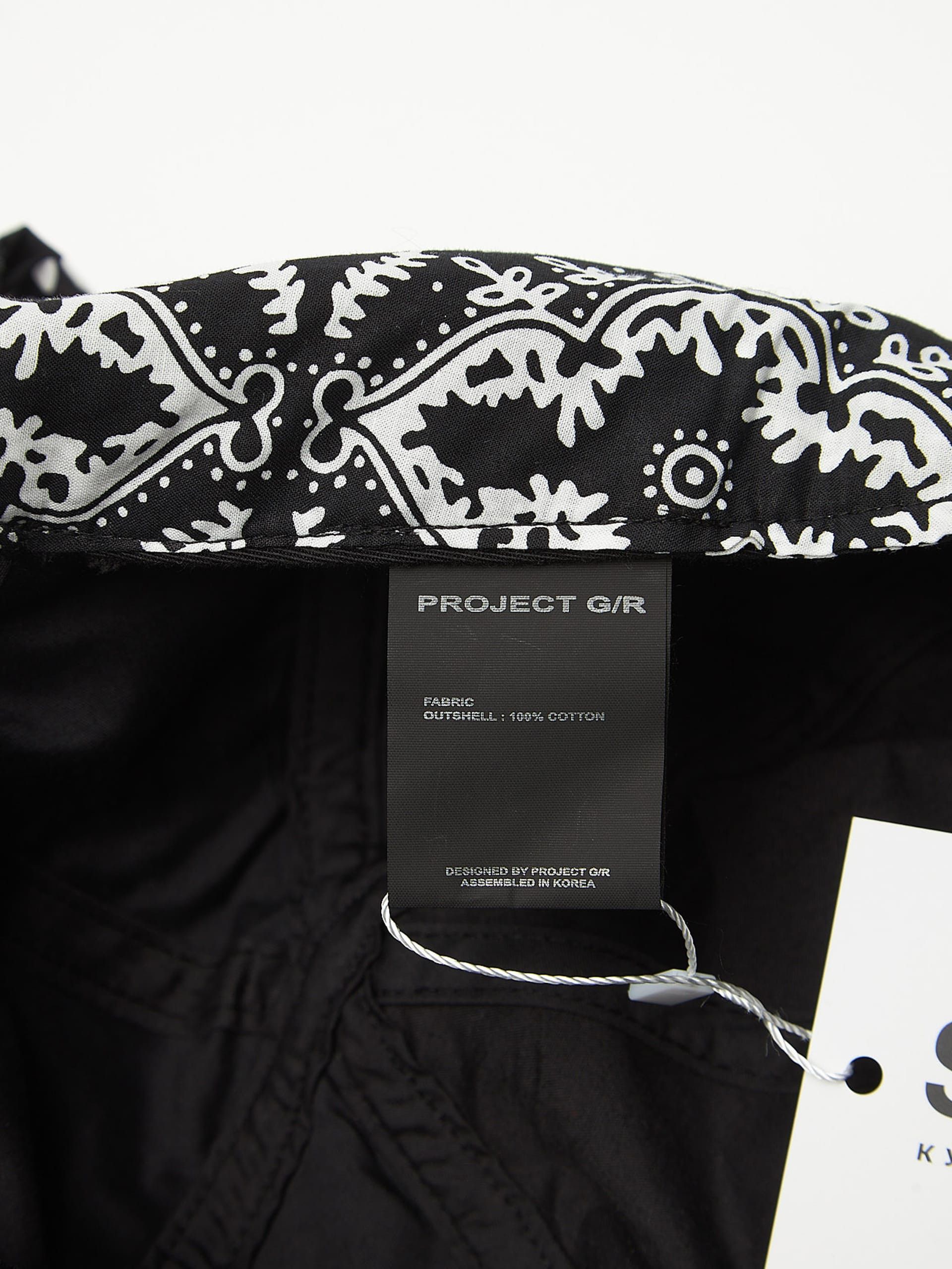 PROJECT G/R Black Bandana Layered Cap Size ONE SIZE - 4 Thumbnail