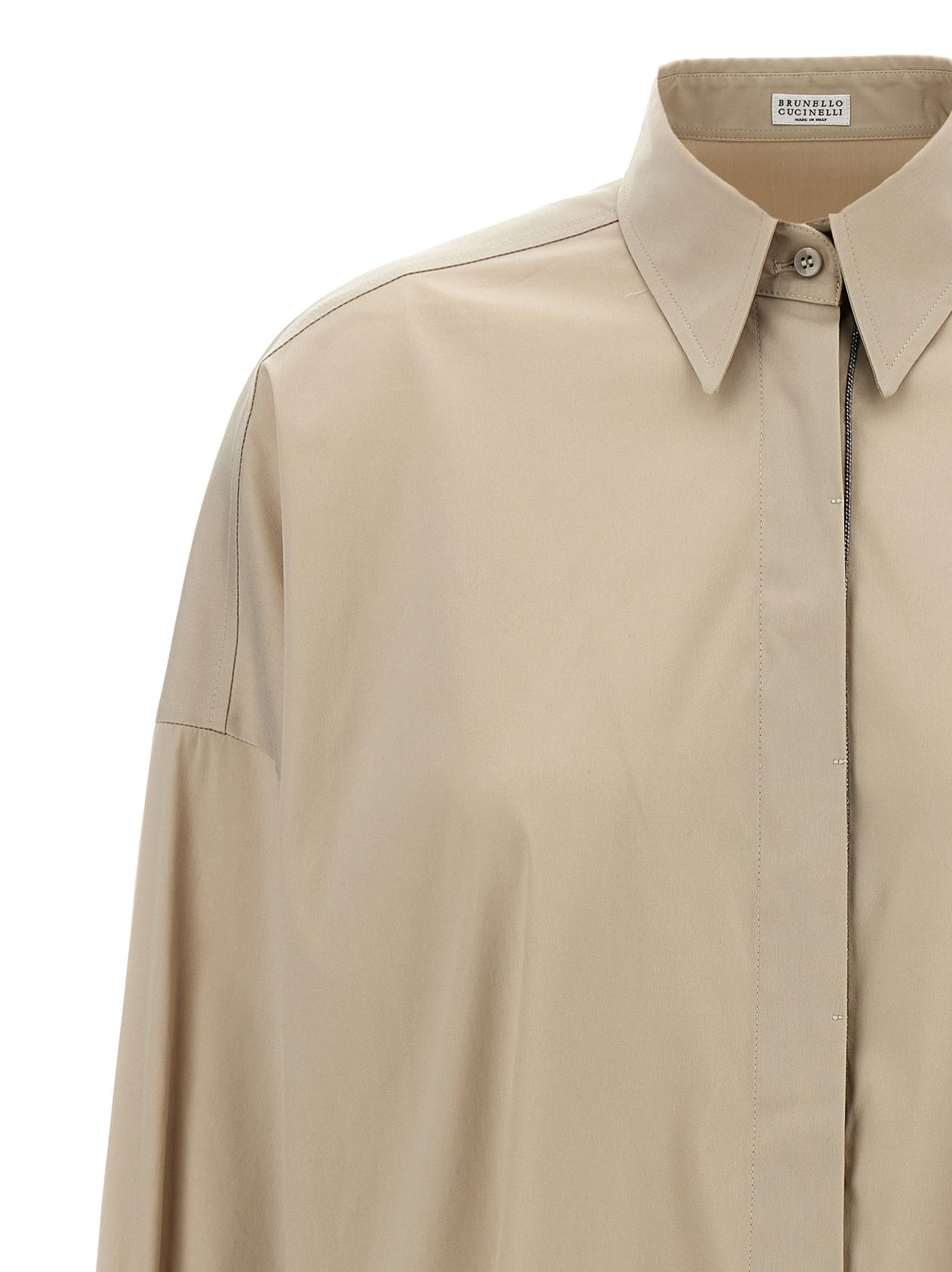 Brunello Cucinelli Monile Poplin Shirt Size XL / US 12-14 / IT 48-50 - 3 Thumbnail