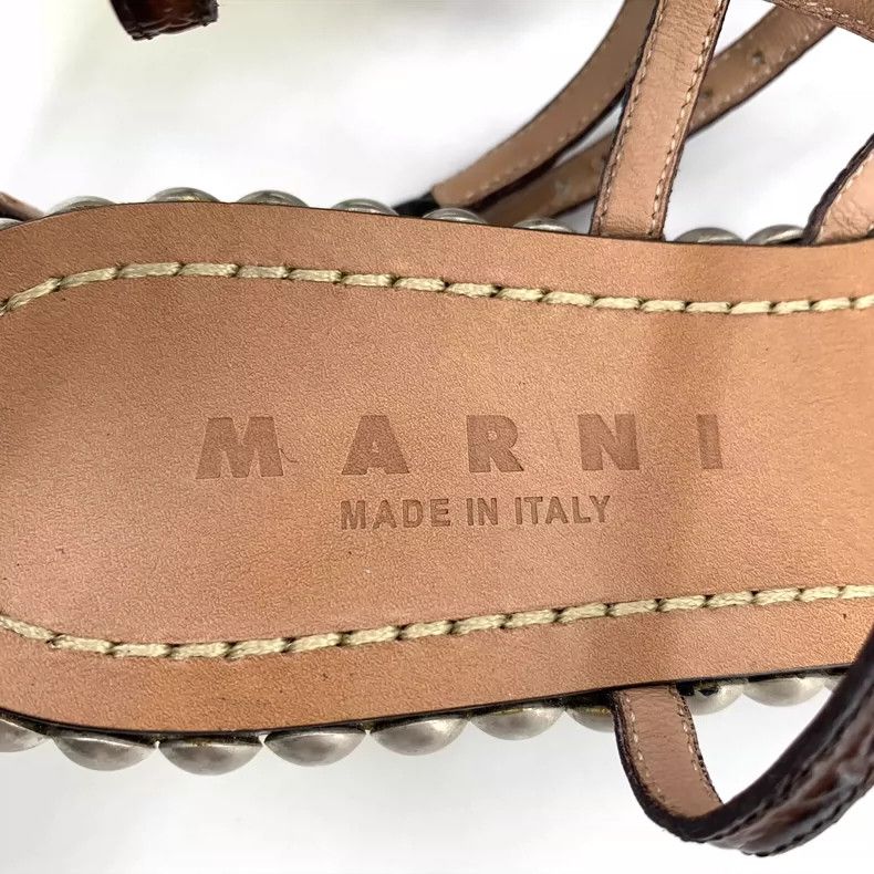 Marni Marni Colorful Studded Strappy Flat Sandals Size US 6 / IT 36 - 7 Thumbnail
