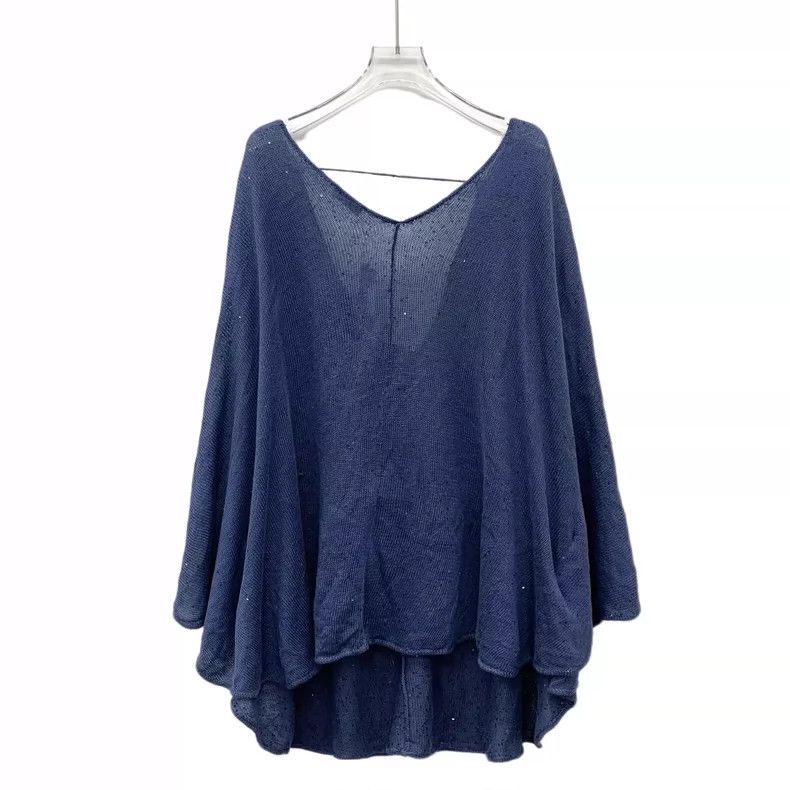 Brunello Cucinelli Brunello Cucinelli V-Neck Long Sleeve Knit Top Size XXL / US 16-18 / IT 52-54 - 2 Thumbnail