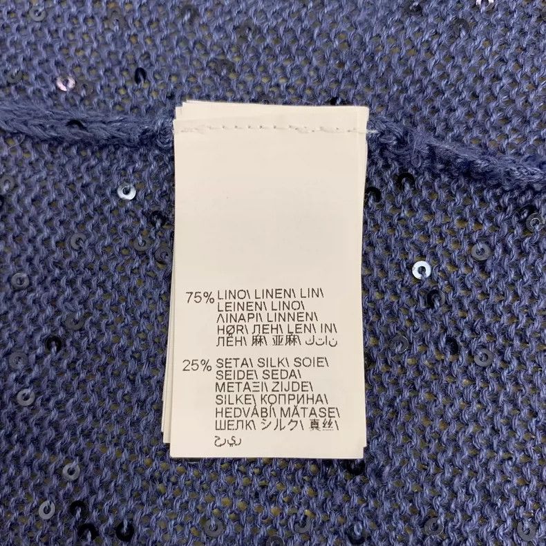 Brunello Cucinelli Brunello Cucinelli V-Neck Long Sleeve Knit Top Size XXL / US 16-18 / IT 52-54 - 6 Thumbnail