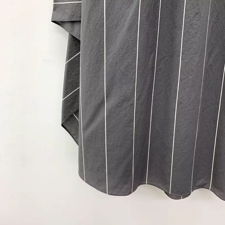 Brunello Cucinelli Brunello Cucinelli Dark Gray Striped Skirt Size 42" / US 20 - 4 Thumbnail