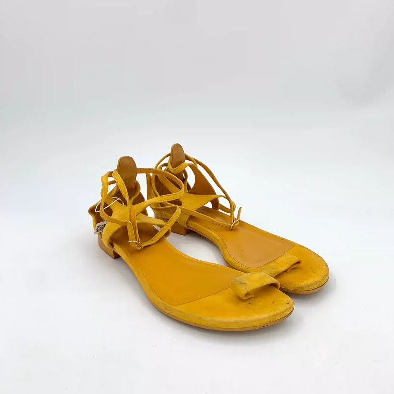 Hermes Hermes Yellow Casual Strappy Sandals Size 40 Size US 10 / IT 40 - 2 Thumbnail