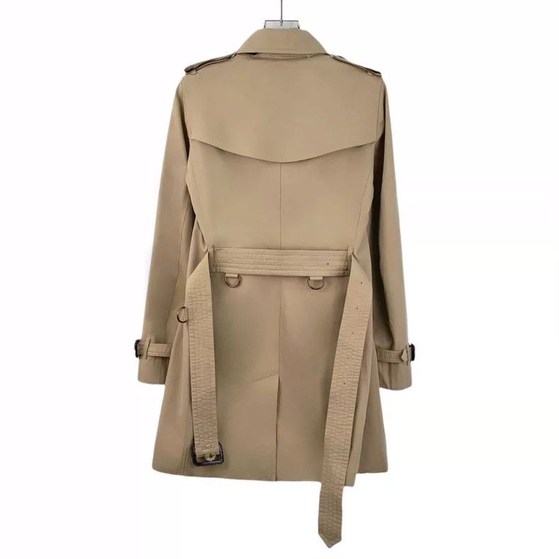 Burberry Burberry Brown Cotton Double-Breasted Trench Coat Size XS / US 0-2 / IT 36-38 - 2 Thumbnail