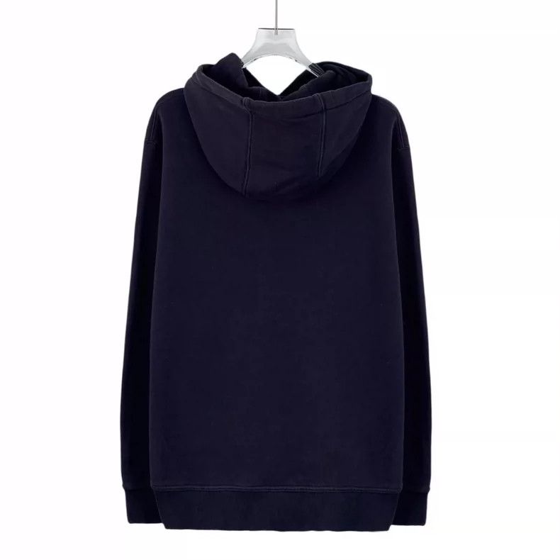 Burberry Burberry Logo Hooded Sweatshirt in Navy Blue Size M / US 6-8 / IT 42-44 - 2 Thumbnail