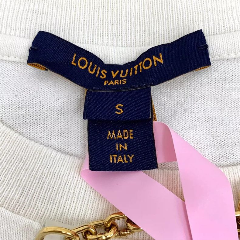 Louis Vuitton Louis Vuitton Cream Striped Cotton T-Shirt Size S / US 4 / IT 40 - 5 Thumbnail