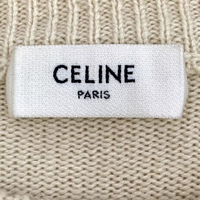Celine Celine Brown Embroidered Cashmere Sweater Size ONE SIZE - 5 Thumbnail