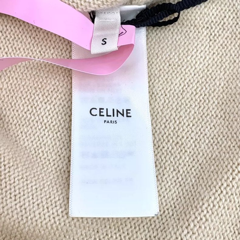Celine Celine Brown Embroidered Cashmere Sweater Size ONE SIZE - 6 Thumbnail