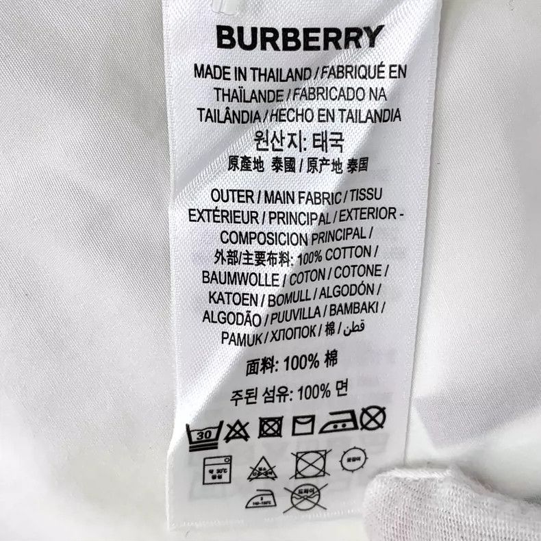 Burberry Burberry White Letter Print Long Sleeve Shirt Dress Size XS / US 0-2 / IT 36-38 - 7 Thumbnail