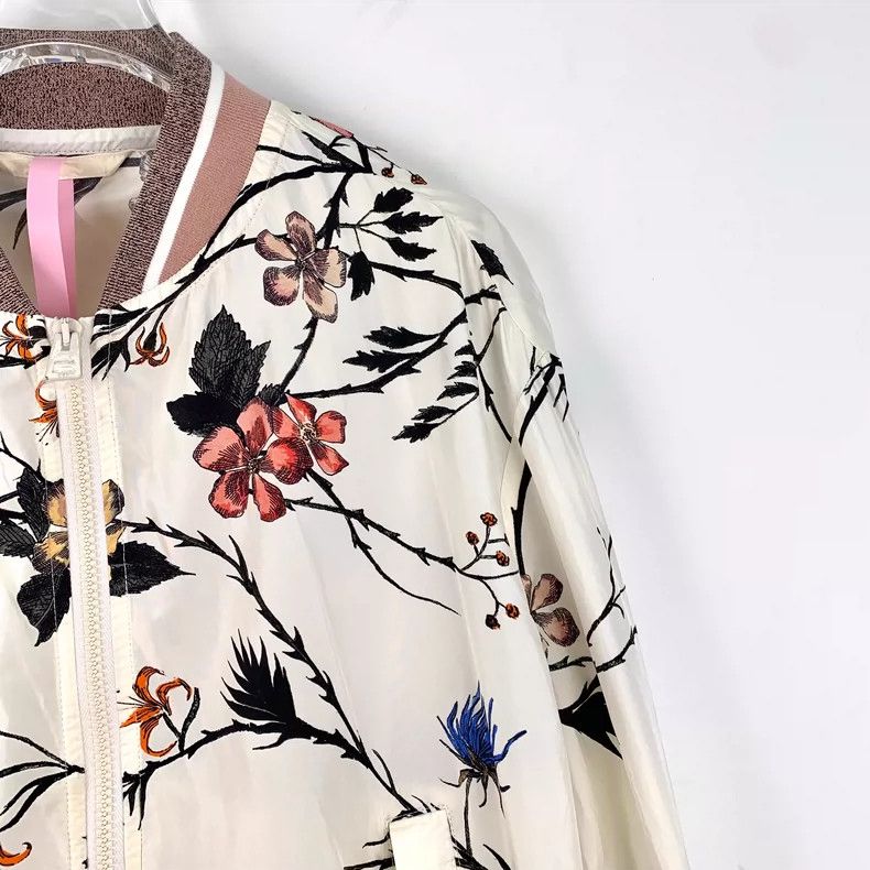 Dior Christian Dior Floral Silk Long Sleeve Jacket Size XXS / US 00 / IT 34 - 3 Thumbnail