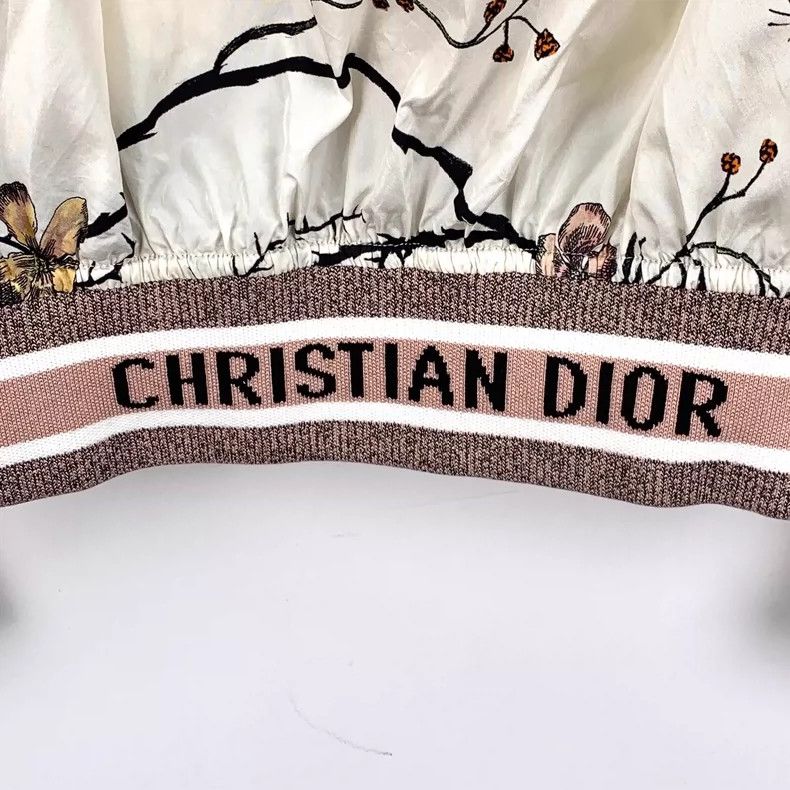Dior Christian Dior Floral Silk Long Sleeve Jacket Size XXS / US 00 / IT 34 - 5 Thumbnail