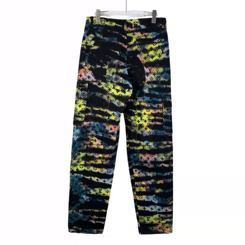 Louis Vuitton Louis Vuitton Colorful Logo Denim Pants Size 29" - 2 Thumbnail