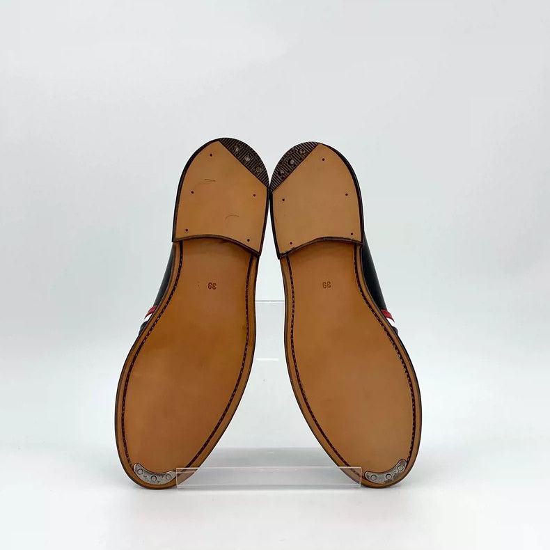 Thom Browne Thom Browne Black Striped Slip-On Leather Shoes Size US 8 / IT 38 - 5 Thumbnail
