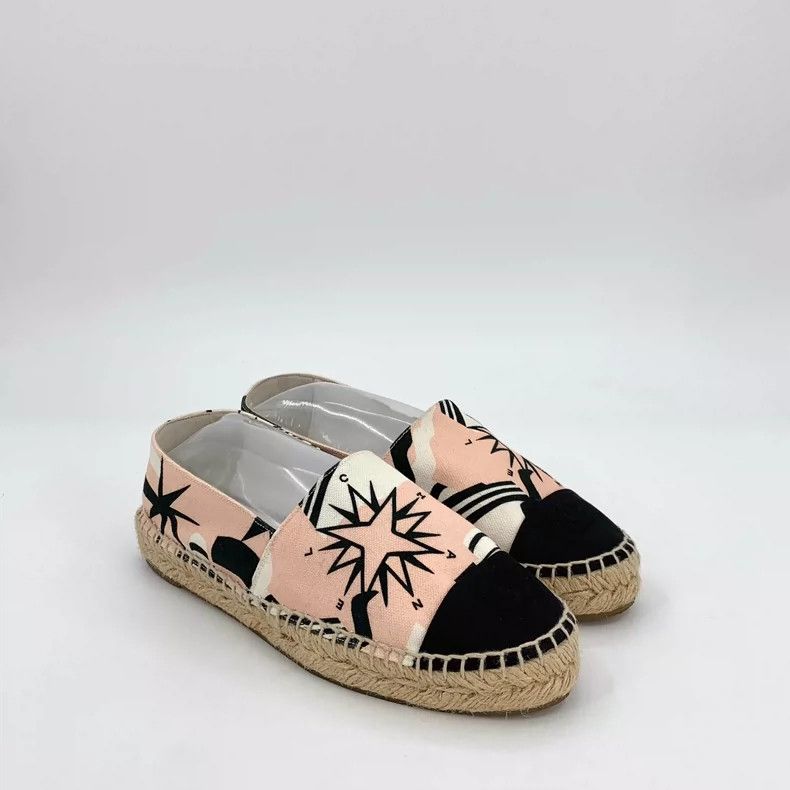 Chanel Chanel Colorful Canvas Slip-On Fisherman Shoes Size US 6 / IT 36 - 2 Thumbnail
