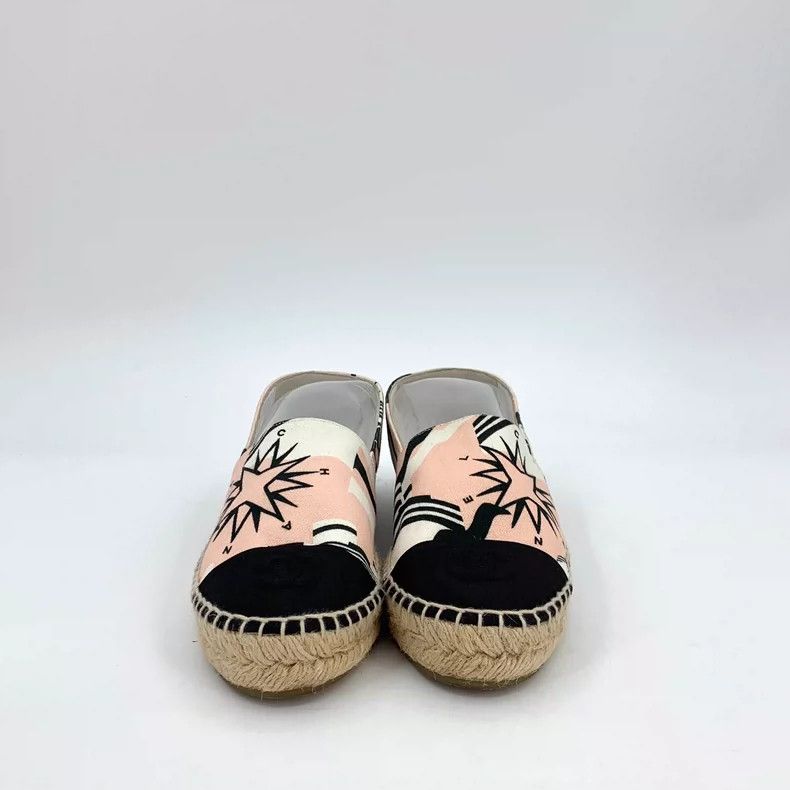 Chanel Chanel Colorful Canvas Slip-On Fisherman Shoes Size US 6 / IT 36 - 3 Thumbnail
