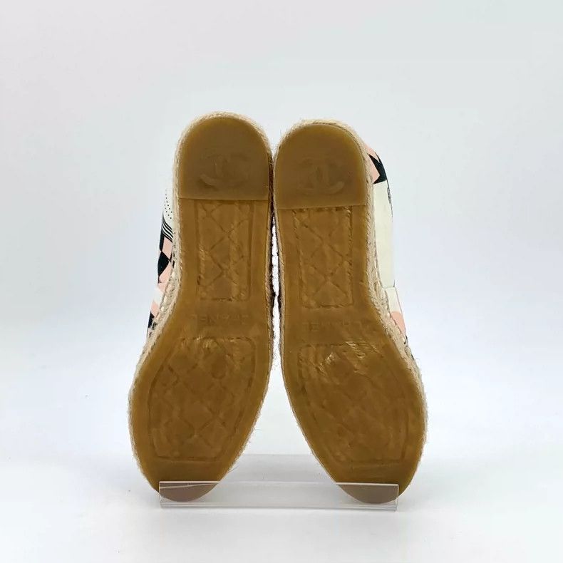 Chanel Chanel Colorful Canvas Slip-On Fisherman Shoes Size US 6 / IT 36 - 5 Thumbnail