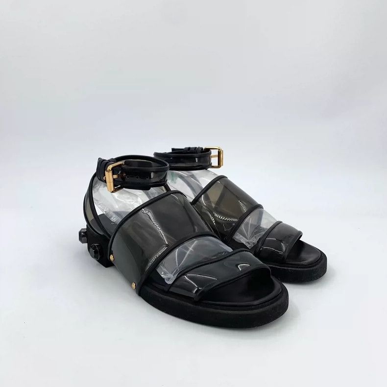 Givenchy Givenchy Black Casual Sandals with Diamonds Size US 6 / IT 36 - 2 Thumbnail