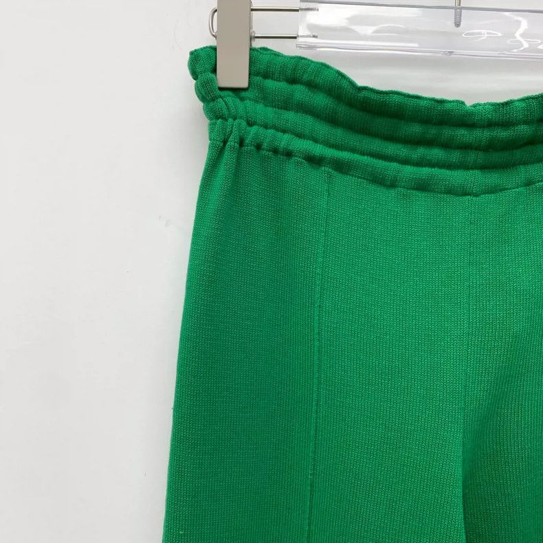 Moncler Green Striped Cotton Joggers with Tags Size 23" - 3 Thumbnail