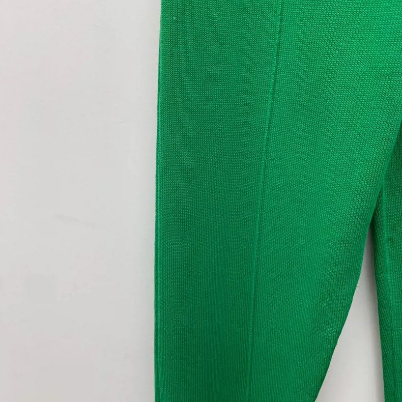 Moncler Green Striped Cotton Joggers with Tags Size 23" - 4 Thumbnail