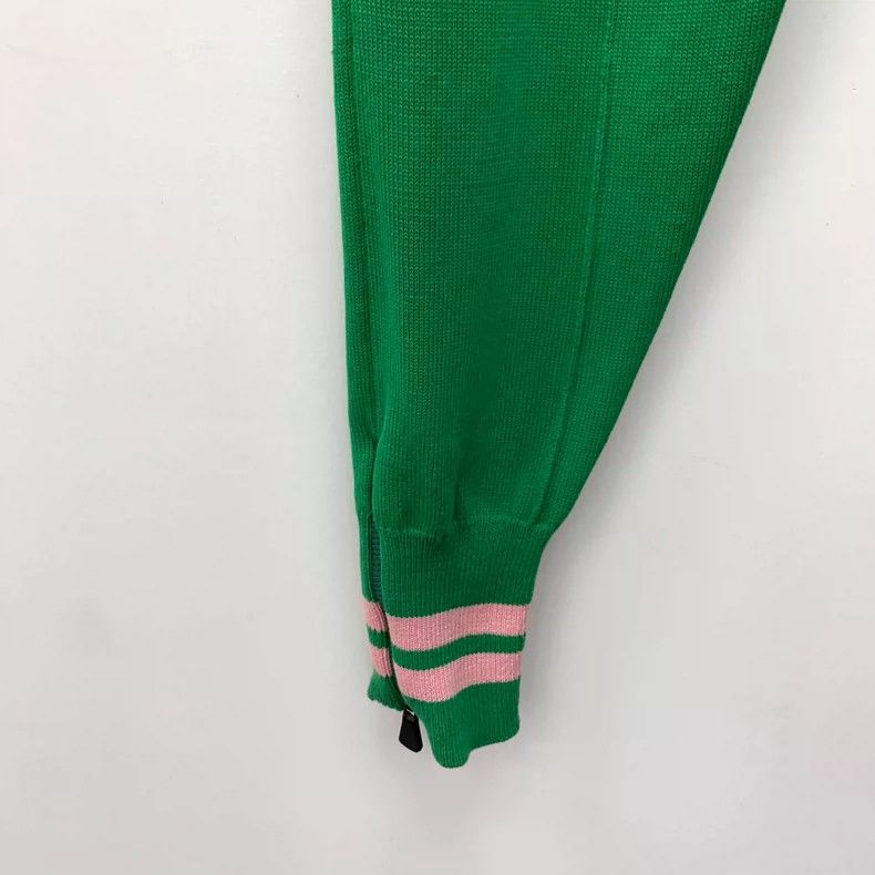 Moncler Green Striped Cotton Joggers with Tags Size 23" - 5 Thumbnail