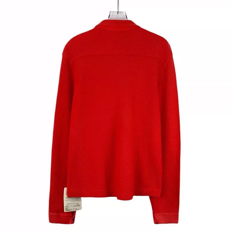 Moncler Moncler Red Logo Zip Long Sleeve Jacket Size L / US 10 / IT 46 - 2 Thumbnail