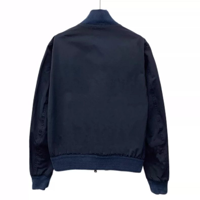 Moncler Moncler Blue Stand Collar Button Jacket Size L / US 10 / IT 46 - 2 Thumbnail