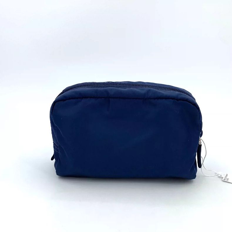 Prada Prada Deep Blue Triangle Zip Cosmetic Bag Size ONE SIZE - 2 Thumbnail