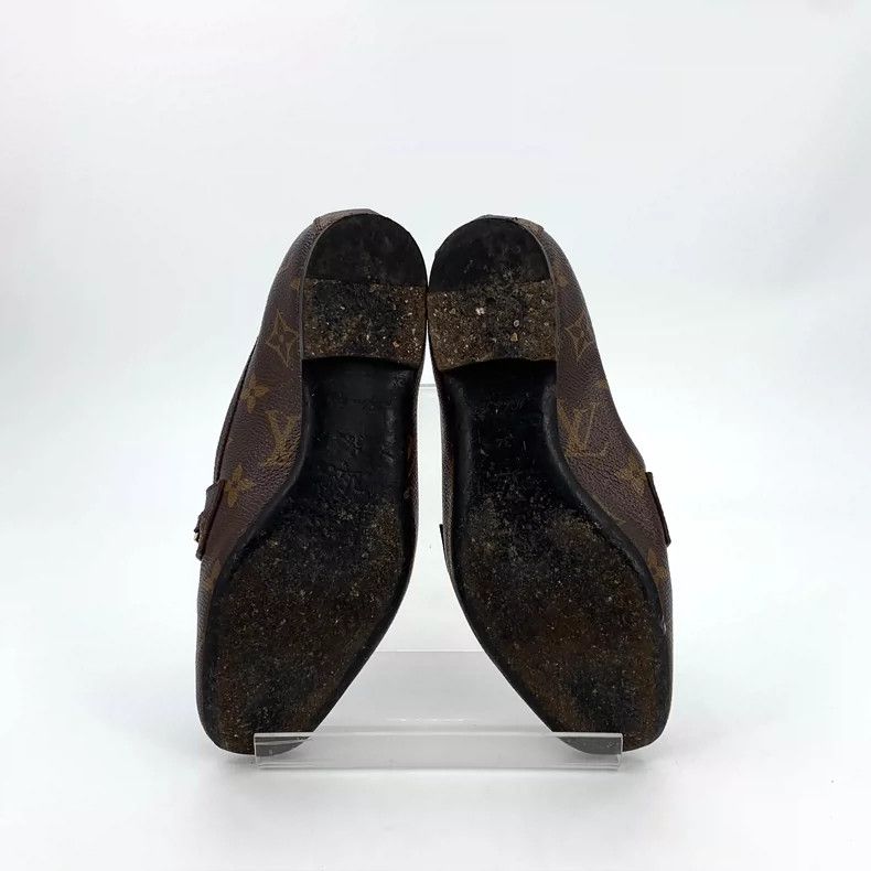 Louis Vuitton Louis Vuitton Brown Logo Casual Loafers Size US 4 / IT 34 - 5 Thumbnail