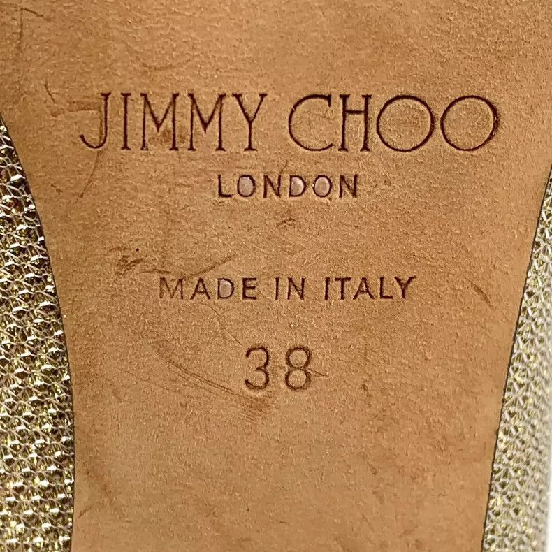 Jimmy Choo Jimmy Choo Gold Pointed High Heels Size US 8 / IT 38 - 6 Thumbnail