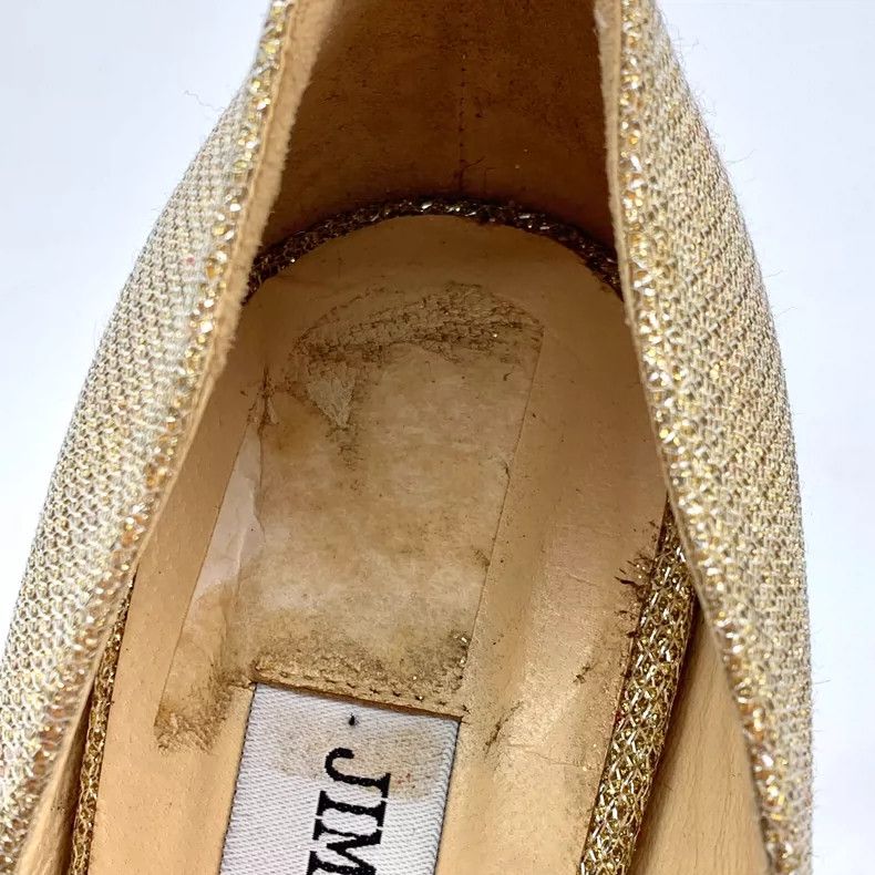 Jimmy Choo Jimmy Choo Gold Pointed High Heels Size US 8 / IT 38 - 8 Thumbnail