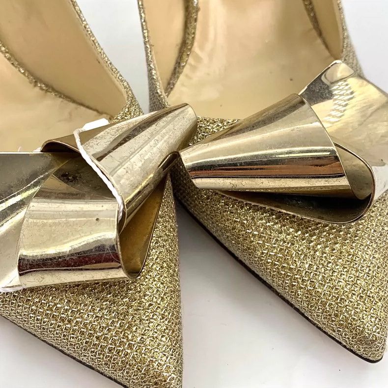 Jimmy Choo Jimmy Choo Gold Pointed High Heels Size US 8 / IT 38 - 9 Thumbnail