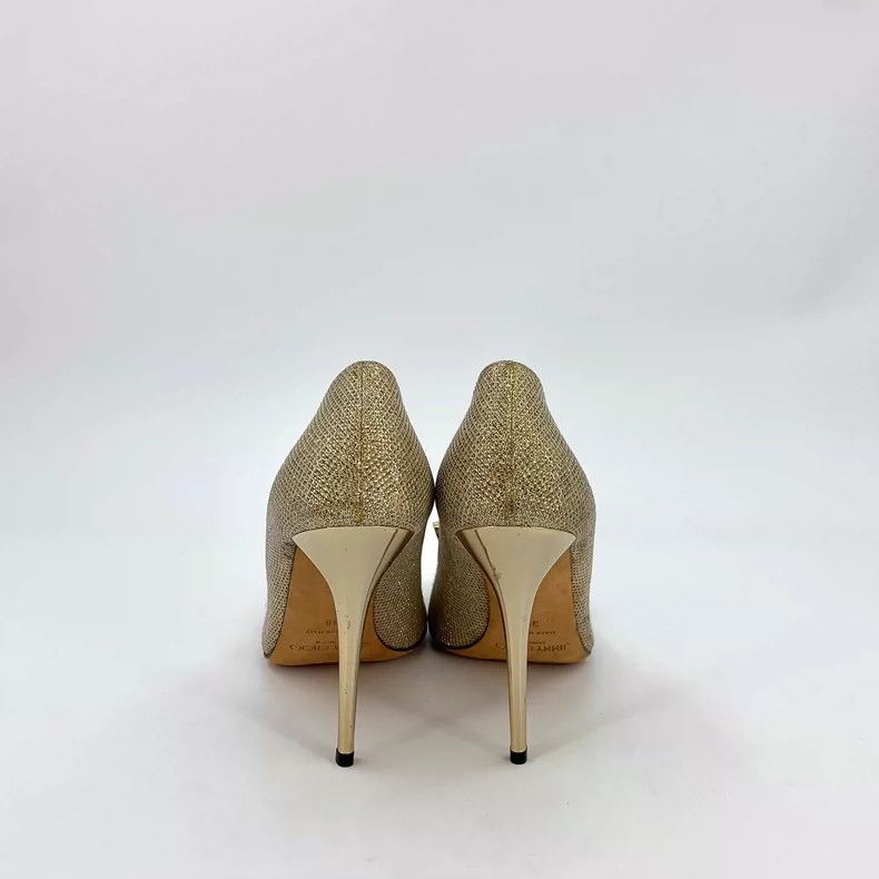 Jimmy Choo Jimmy Choo Gold Pointed High Heels Size US 8 / IT 38 - 4 Thumbnail