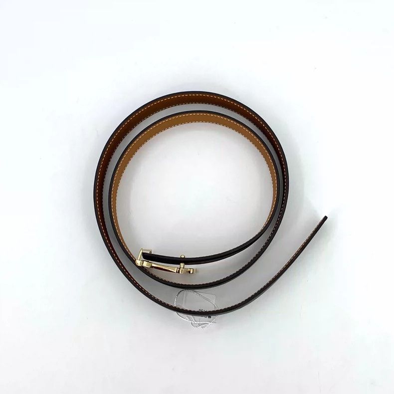 Hermes Hermes Black Leather Belt with Logo Size ONE SIZE - 3 Thumbnail