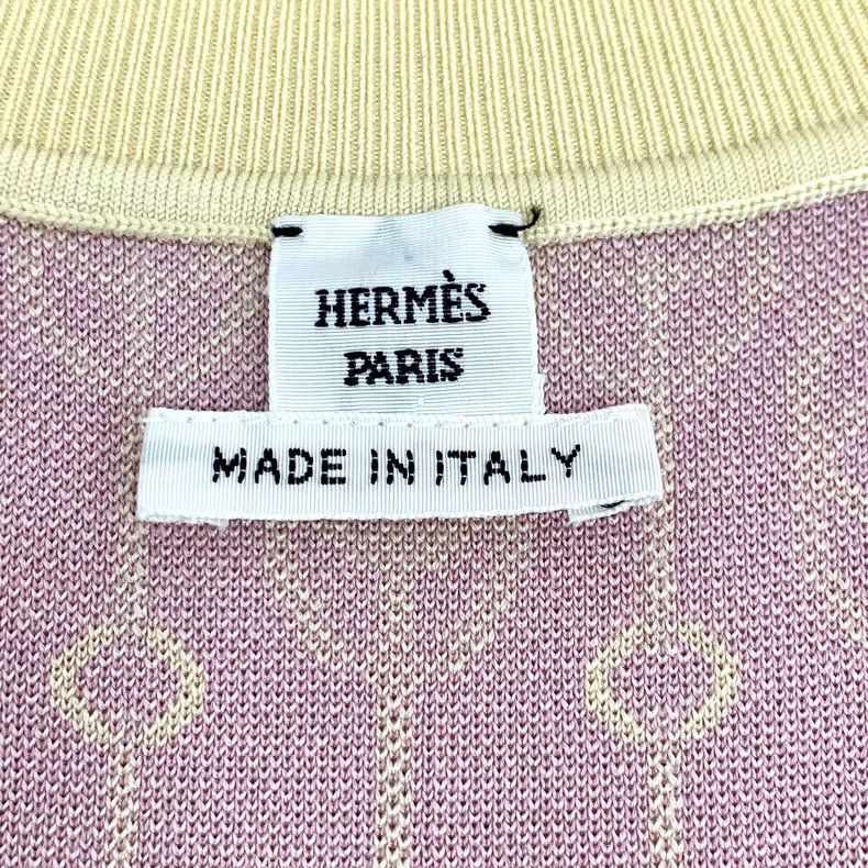 Hermes Hermes Yellow Short Sleeve Knitted Dress Size S / US 4 / IT 40 - 5 Thumbnail