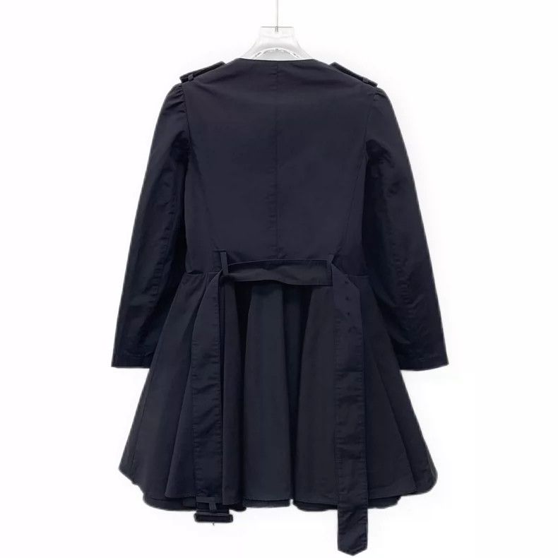 Prada Prada Black Double-Breasted Long Sleeve Coat Size S / US 4 / IT 40 - 2 Thumbnail